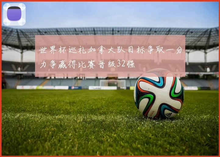 世界杯巡礼加拿大队目标争取一分力争赢得比赛晋级32强