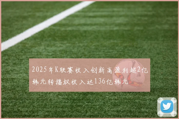 2025年K联赛收入创新高盈利超2亿韩元转播权收入达136亿韩元